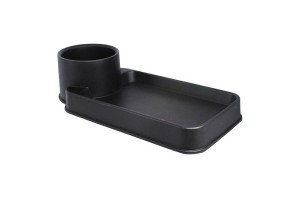 Πολυθηκη Καθισματος Μικρη Με Μονη Ποτηροθηκη Μαυρη