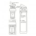 Timolino Omni Tritan Hydration Bottle Venti 400ml Κόκκινο