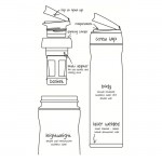 Timolino Cruise Line Steel Vacuum Tumbler Short 600ml Πράσινο Θερμός Για Καφέ Η Τσάι