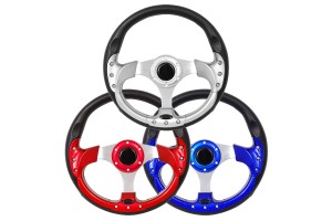 Sport Steering Wheel 32cm - ΜΑΥΡΟ/ΚΟΚΚΙΝΟ