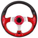 Sport Steering Wheel 32cm - ΜΑΥΡΟ/ΚΟΚΚΙΝΟ