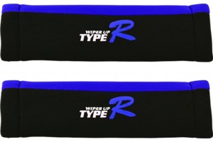 Προστατευτικά Type-R Για Τη Ζώνη Ασφαλείας Του Αυτοκινήτου 22x6cm Μπλε-Μαύρο 2Τμχ