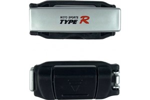 Στοπ Ζώνης Ασφαλείας Ασημί Type-R TR-2538 2 Τεμάχια