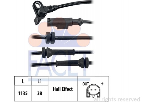 Facet Αισθητήρας, Στροφές Τροχού - 21.0199 Facet Αισθητήρας, Στροφές Τροχού - 21.0199