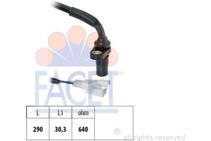 Facet Αισθητήρας, Στροφές - 9.0465