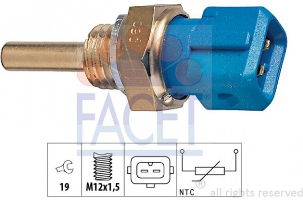Facet Αισθητήρας, θερμοκρ. Καυσίμου - 7.3128