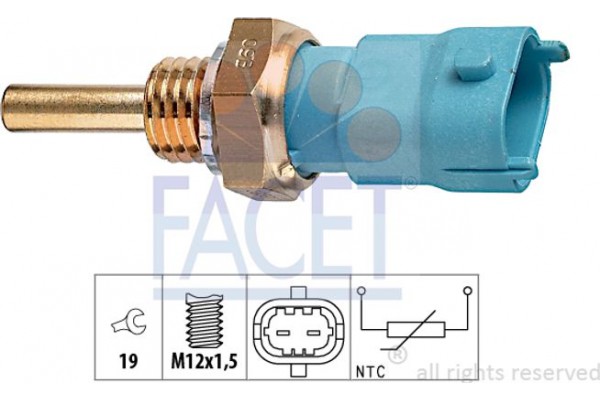 Facet Αισθητήρας, θερμοκρ. Καυσίμου - 7.3239