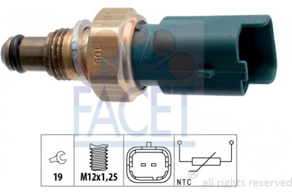 Facet Αισθητήρας, θερμοκρ. Καυσίμου - 7.3317