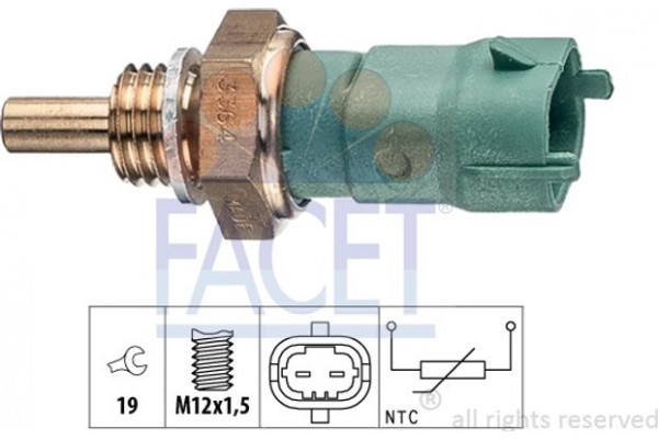 Facet Αισθητήρας, θερμοκρ. Καυσίμου - 7.3364