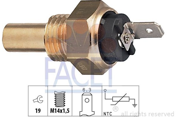 Facet Αισθητήρας, θερμοκρ. Ψυκτικού Υγρού - 7.3015
