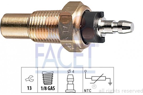Facet Αισθητήρας, θερμοκρ. Ψυκτικού Υγρού - 7.3052