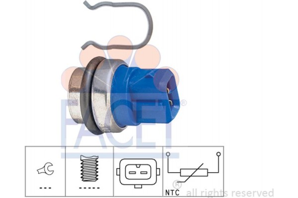Facet Αισθητήρας, θερμοκρ. Ψυκτικού Υγρού - 7.3101