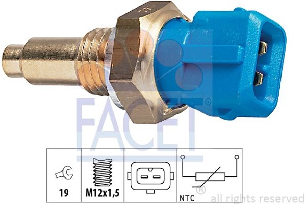 Facet Αισθητήρας, θερμοκρ. Ψυκτικού Υγρού - 7.3143