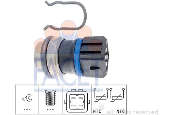 Facet Αισθητήρας, θερμοκρ. Ψυκτικού Υγρού - 7.3146