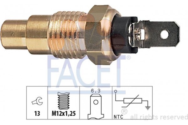 Facet Αισθητήρας, θερμοκρ. Ψυκτικού Υγρού - 7.3159