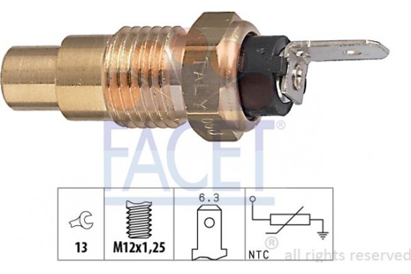 Facet Αισθητήρας, θερμοκρ. Ψυκτικού Υγρού - 7.3223