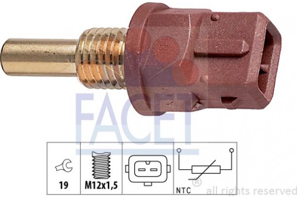 Facet Αισθητήρας, θερμοκρ. Ψυκτικού Υγρού - 7.3248