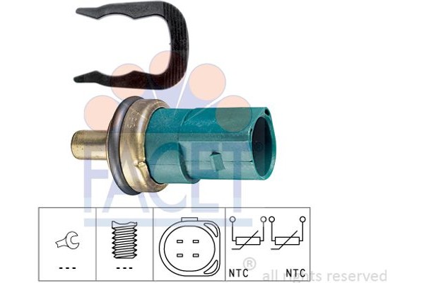 Facet Αισθητήρας, θερμοκρ. Ψυκτικού Υγρού - 7.3258