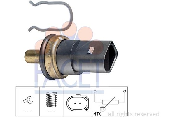 Facet Αισθητήρας, θερμοκρ. Ψυκτικού Υγρού - 7.3278