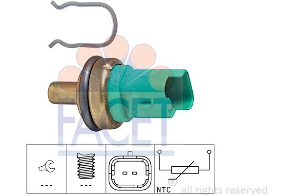 Facet Αισθητήρας, θερμοκρ. Ψυκτικού Υγρού - 7.3292