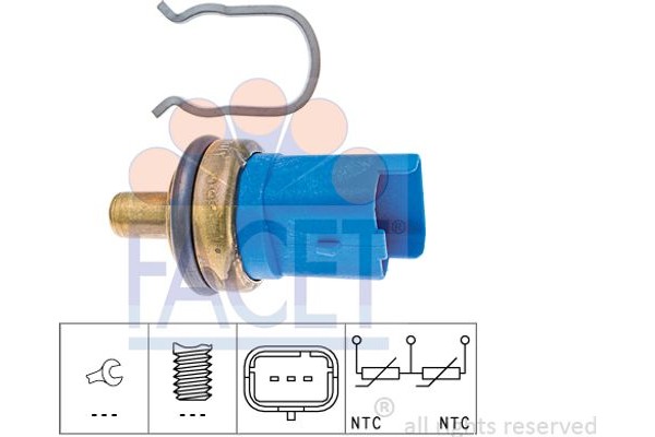 Facet Αισθητήρας, θερμοκρ. Ψυκτικού Υγρού - 7.3293