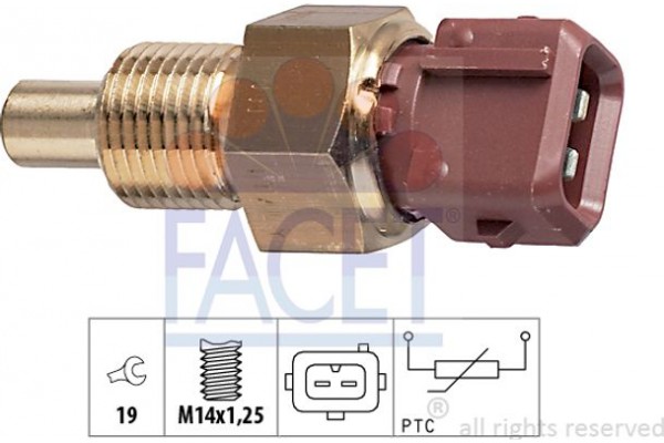Facet Αισθητήρας, θερμοκρ. Ψυκτικού Υγρού - 7.3308