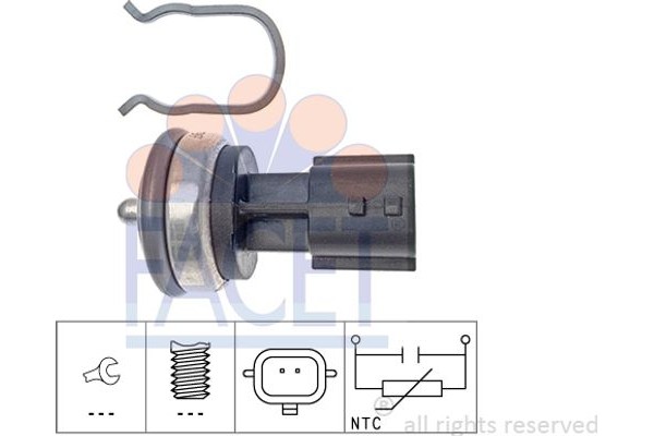 Facet Αισθητήρας, θερμοκρ. Ψυκτικού Υγρού - 7.3337