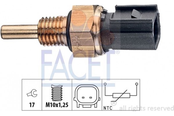 Facet Αισθητήρας, θερμοκρ. Ψυκτικού Υγρού - 7.3347