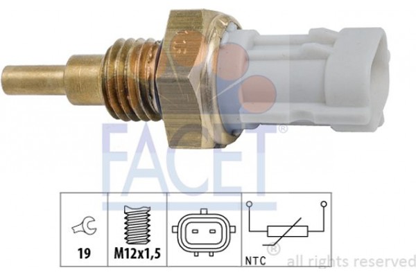 Facet Αισθητήρας, θερμοκρ. Ψυκτικού Υγρού - 7.3351
