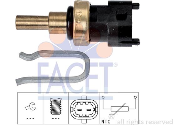 Facet Αισθητήρας, θερμοκρ. Ψυκτικού Υγρού - 7.3357