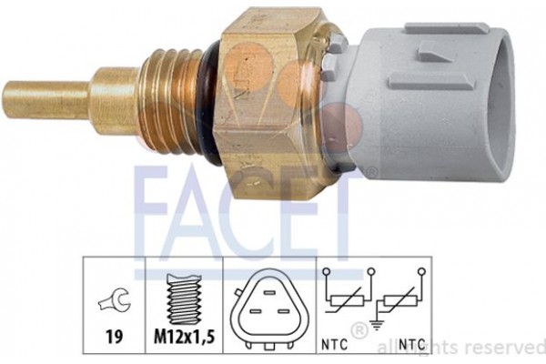 Facet Αισθητήρας, θερμοκρ. Ψυκτικού Υγρού - 7.3368