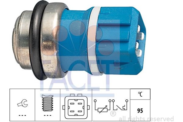 Facet Αισθητήρας, θερμοκρ. Ψυκτικού Υγρού - 7.3535