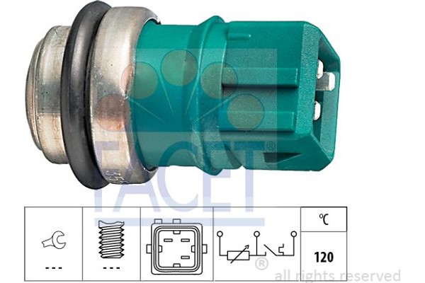 Facet Αισθητήρας, θερμοκρ. Ψυκτικού Υγρού - 7.3550
