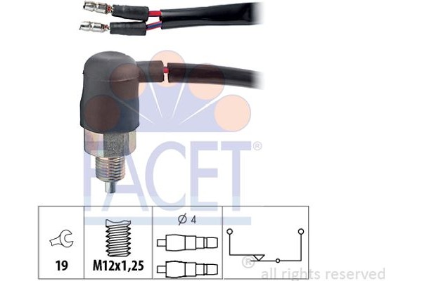 Facet Διακόπτης, Φώτα Όπισθεν - 7.6048