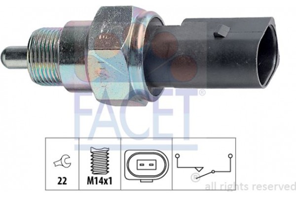 Facet Διακόπτης, Φώτα Όπισθεν - 7.6238