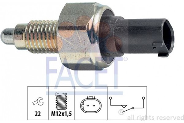 Facet Διακόπτης, Φώτα Όπισθεν - 7.6252