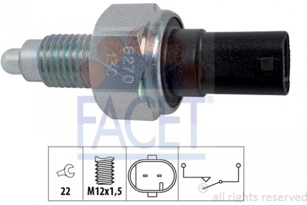 Facet Διακόπτης, Φώτα Όπισθεν - 7.6270