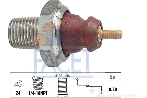 Facet Διακόπτης Πίεσης Λαδιού - 7.0011