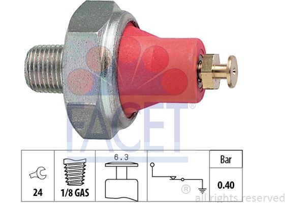 Facet Διακόπτης Πίεσης Λαδιού - 7.0016