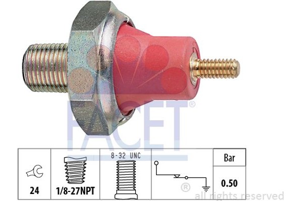 Facet Διακόπτης Πίεσης Λαδιού - 7.0031