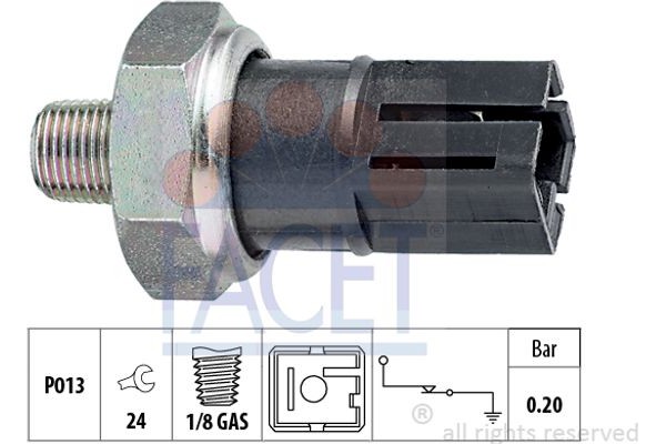 Facet Διακόπτης Πίεσης Λαδιού - 7.0042