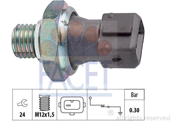 Facet Διακόπτης Πίεσης Λαδιού - 7.0071