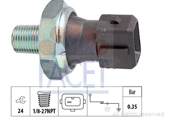 Facet Διακόπτης Πίεσης Λαδιού - 7.0091