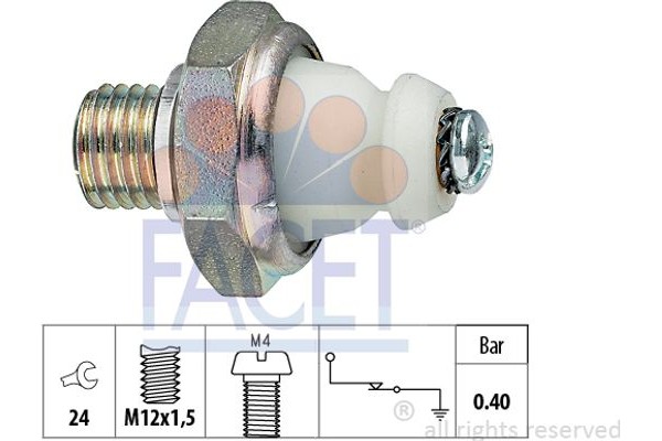 Facet Διακόπτης Πίεσης Λαδιού - 7.0098