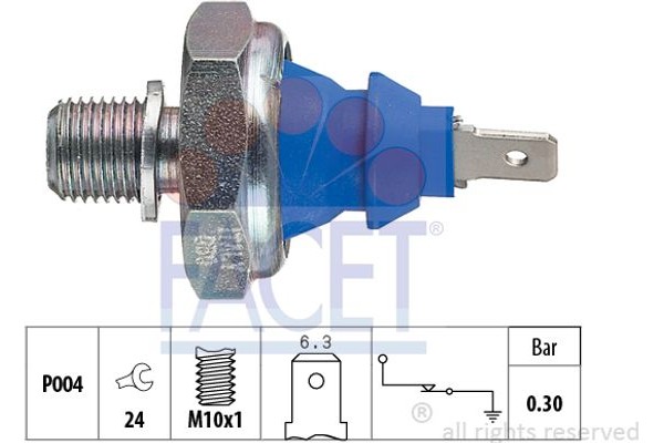 Facet Διακόπτης Πίεσης Λαδιού - 7.0108