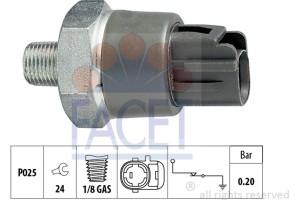 Facet Διακόπτης Πίεσης Λαδιού - 7.0114