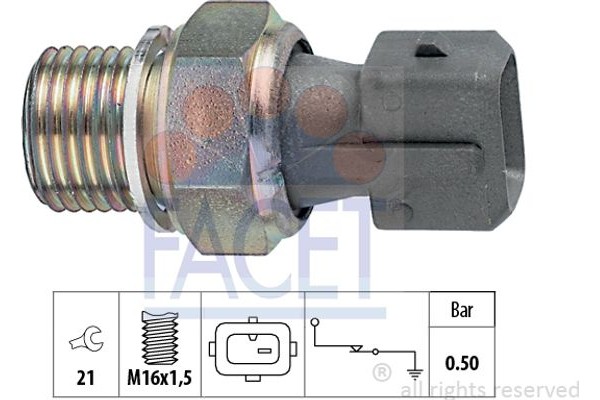 Facet Διακόπτης Πίεσης Λαδιού - 7.0116