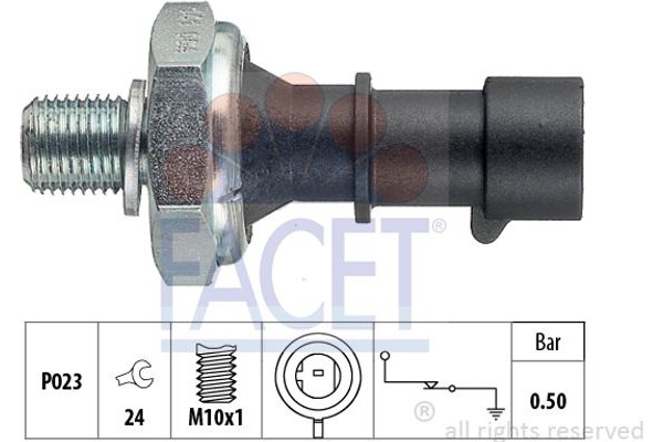 Facet Διακόπτης Πίεσης Λαδιού - 7.0141