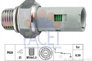 Facet Διακόπτης Πίεσης Λαδιού - 7.0151