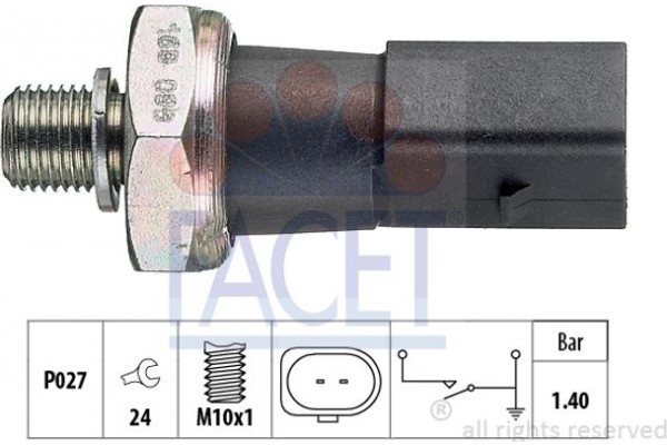 Facet Διακόπτης Πίεσης Λαδιού - 7.0168
